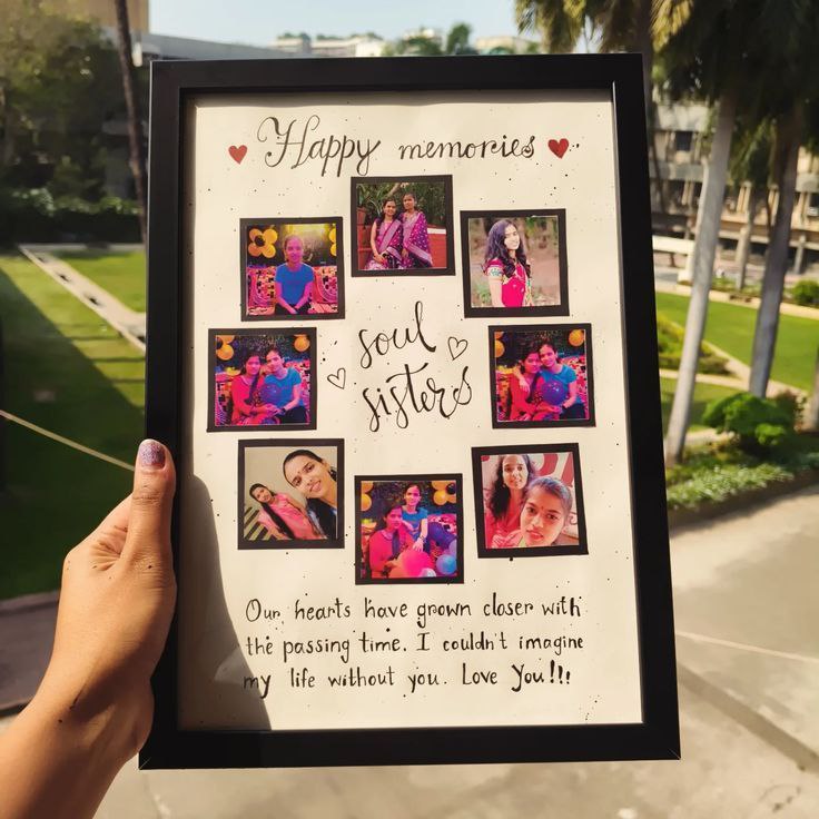 Custom Glass Frame with Personalized Photos