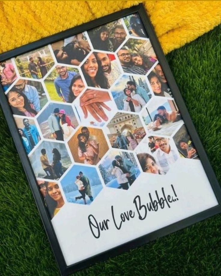 Custom Glass Frame with Personalized Photos