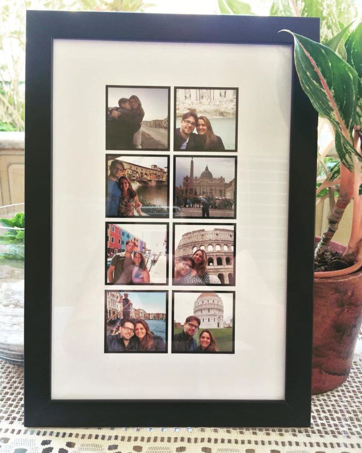 Custom Glass Frame with Personalized Photos