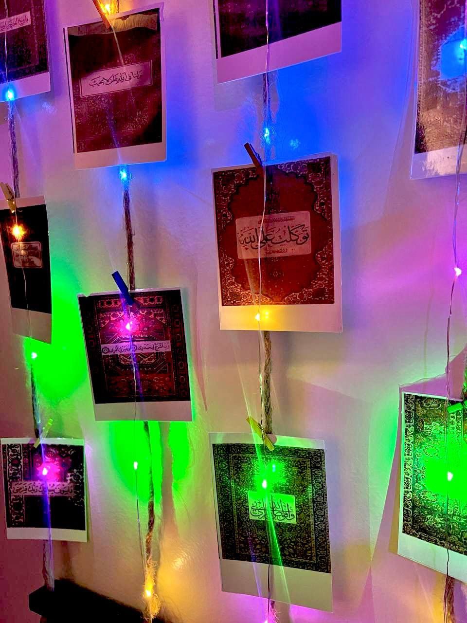 Handmade Illuminated Memory Frame with Custom Photos