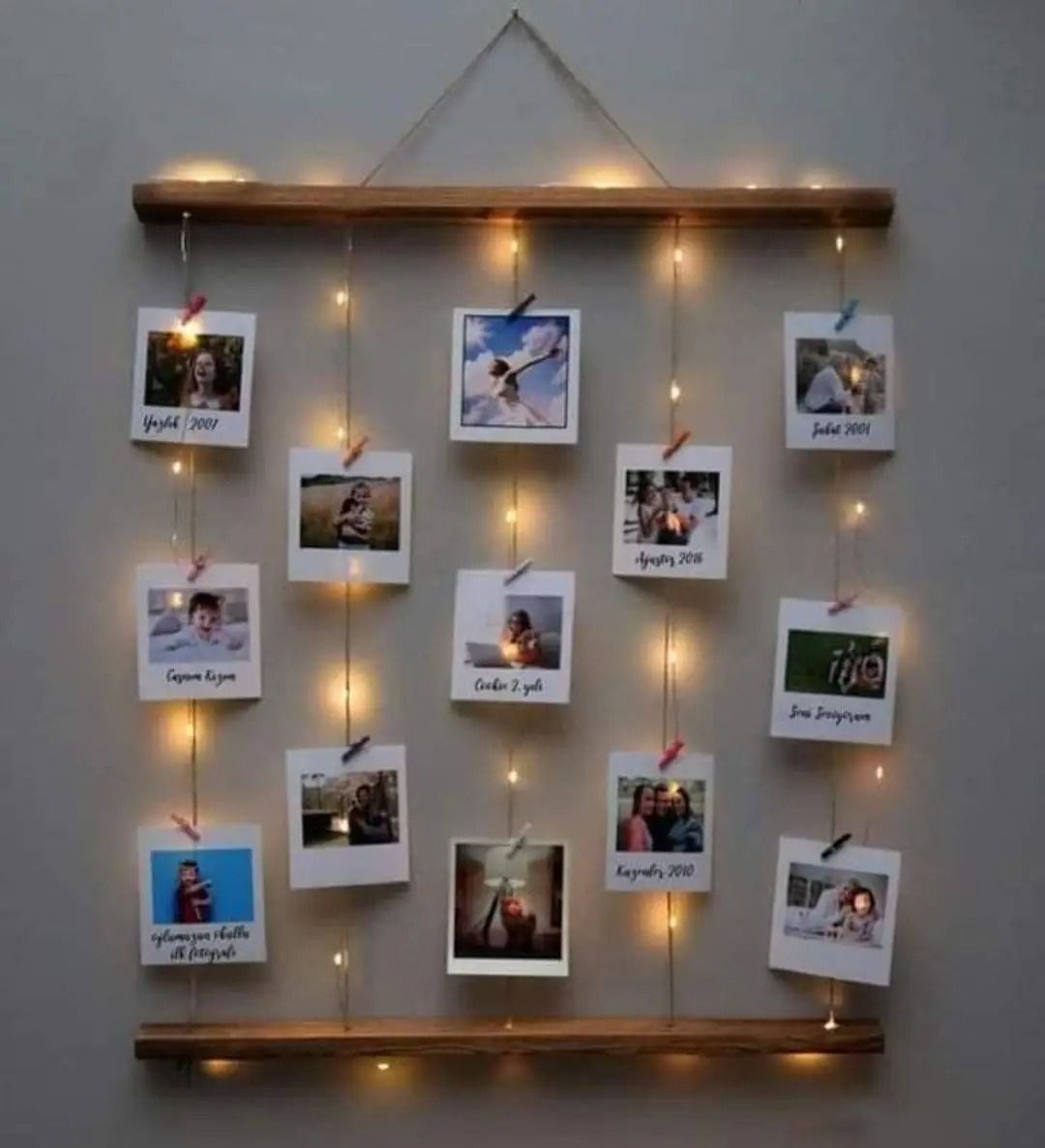 Handmade Illuminated Memory Frame with Custom Photos