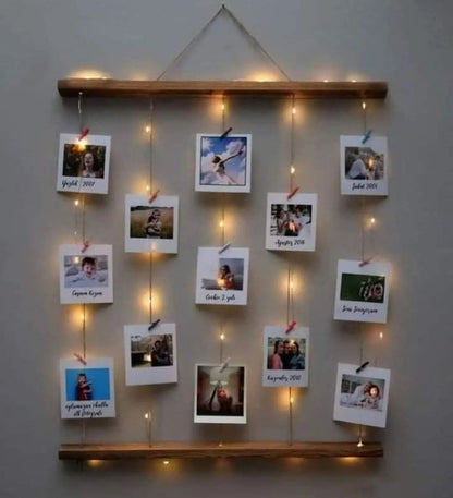 Handmade Illuminated Memory Frame with Custom Photos
