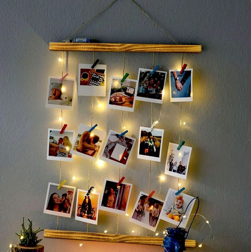 Handmade Illuminated Memory Frame with Custom Photos