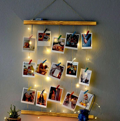 Handmade Illuminated Memory Frame with Custom Photos